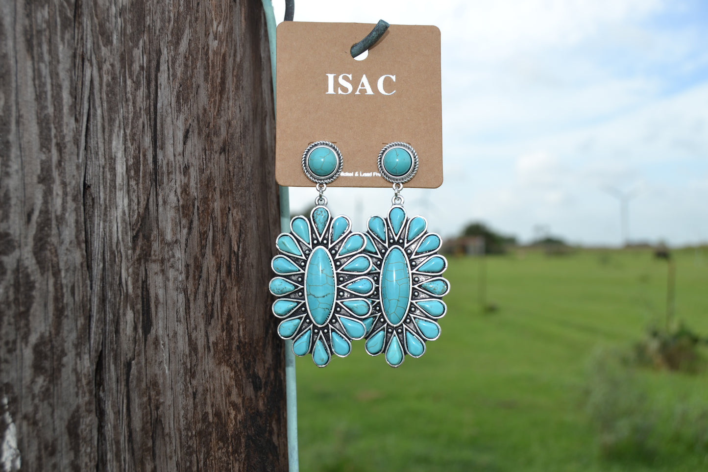 Navajo Turquoise Post Earrings