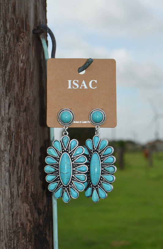 Navajo Turquoise Post Earrings