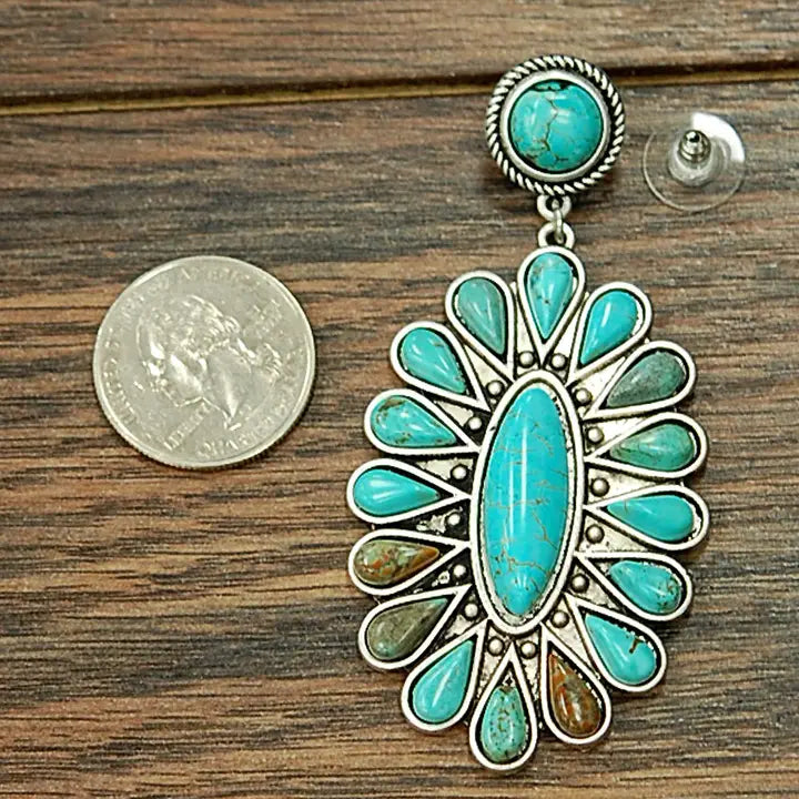 Navajo Turquoise Post Earrings